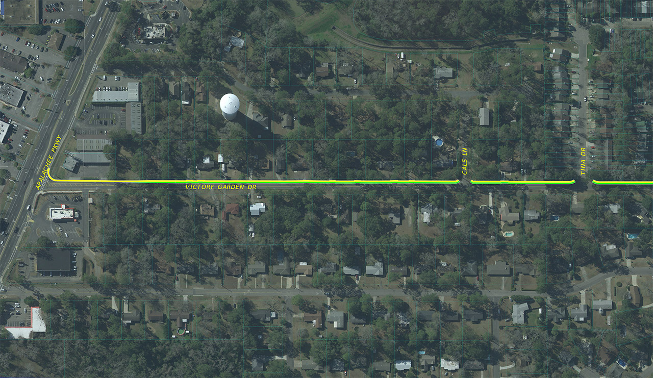 An overhead plan view of the proposed layout